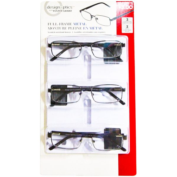 Foster Grant Full-frame Metal Eye Wear (Pack of 3). Online