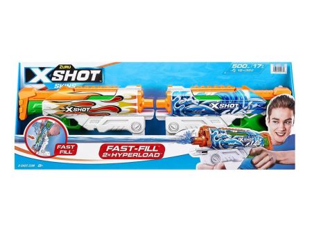 Zuru X Shot Hyperload Skins Fast-Fill Water Blasters Pistol 2 Pack Water Play Online Sale