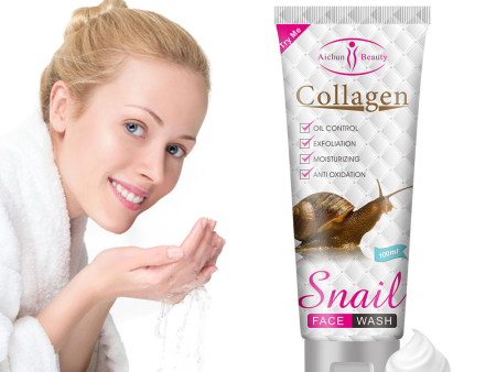 Aichun Beauty Collagen Snail Face Wash - 100ml For Sale