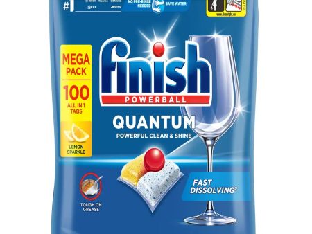 Finish Powerball Quantum Dishwasher Tablets  100 Pack Online now