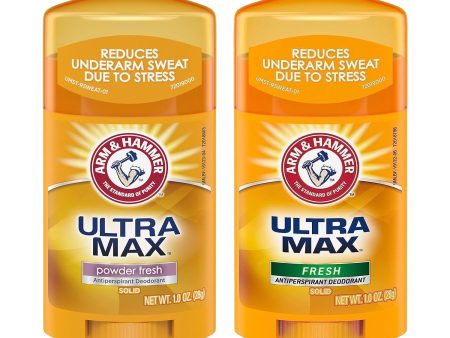 Arm & Hammer Ultra Max Fresh + Powder Fresh Deodorant - 28g × 2Pcs (Offer) For Cheap