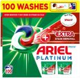 Ariel Platinum Washing Pods 100 Washes 2320G +Extra Stain Removal On top Sale