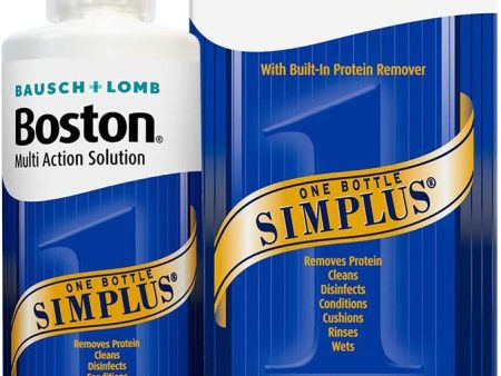 Boston Simplus Multi-Action Solution, 120ml Contact Lens Solution on Sale