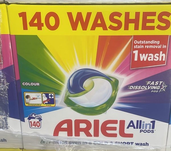 Ariel All In One Colour Pods, 70 Wash Capsules, Fast Dissolving Pods - Outstanding Stain Removal In 1 Wash on Sale