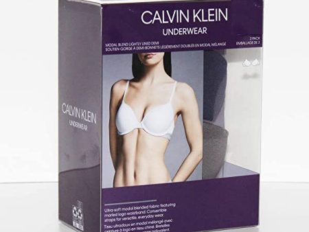 Calvin Klein Modal Blend Lightly Lined Demi Women s Bra (Pack of 2). Online Sale