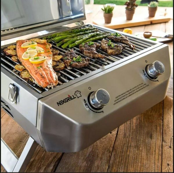 Nexgrill 2-Burner Stainless Steel Table Top Portable Propane Gas Grill Online Sale