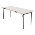 Lifetime Commercial Grade Lightweight Fold In Half Table, comfortably up to 8 seat - 183Cm, 6 ft. For Cheap