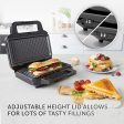 Breville 3-in-1 Ultimate Snack Maker | Deep Fill Toastie Maker, Waffle Maker & Panini Press | Removable Non-Stick Plates | Black & Stainless Steel [VST098] -- clearance Sale