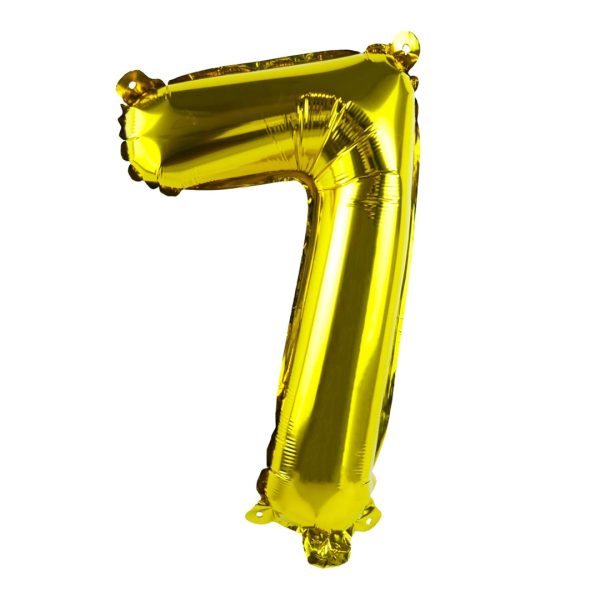 Birthday Decoration Foil Balloon Number 7 - 40Cm For Sale