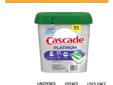 Cascade Platinum, 58 pods Automatic Dishwasher Detergent---- Clearance For Sale