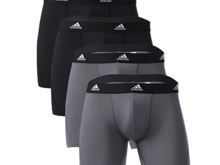 Adidas Men s Active Micro Flex Boxer Briefs, 4-pack Cheap