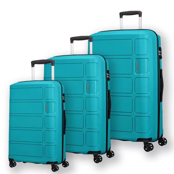 AMERICAN TOURISTER 3-Piece Summer Splash Hardside Luggage Set With TSA Lock System in Summer Blue Hot on Sale