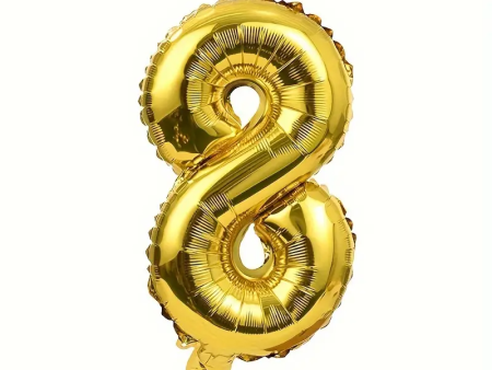 Birthday Decoration Foil Balloon Number 8 - 40Cm Online Hot Sale