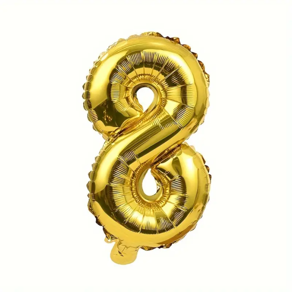 Birthday Decoration Foil Balloon Number 8 - 40Cm Online Hot Sale