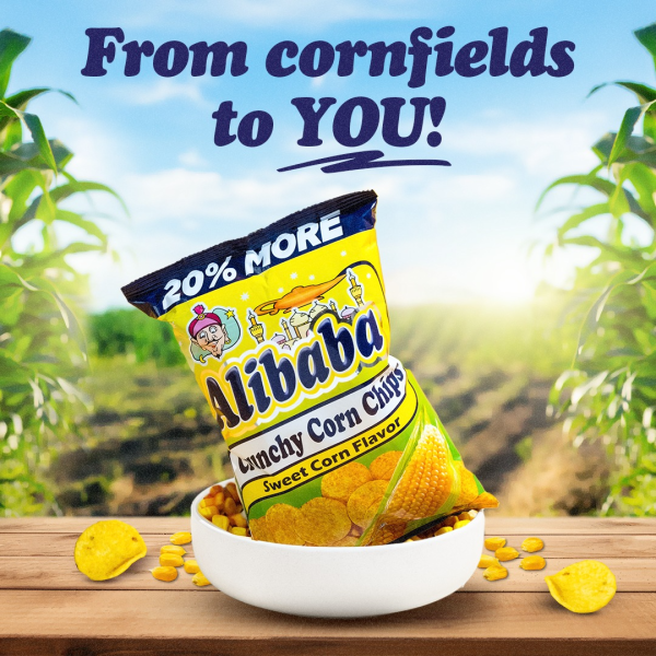 Alibaba Crunchy Corn Chips Sweet Corn Flavor - 120g For Cheap