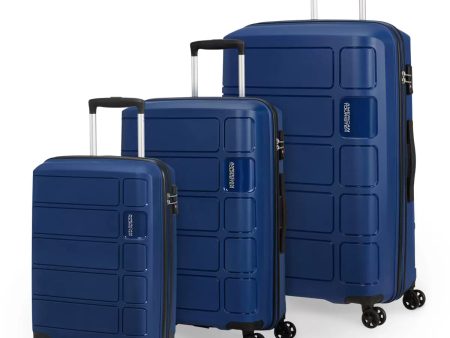 AMERICAN TOURISTER 3-Piece Summer Splash Hardside Luggage Set With TSA Lock System in Midnight Blue For Cheap