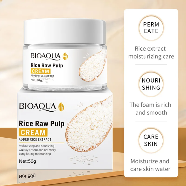 BIOAQUA Rice Raw Pulp Face Cream - 50g Online Sale