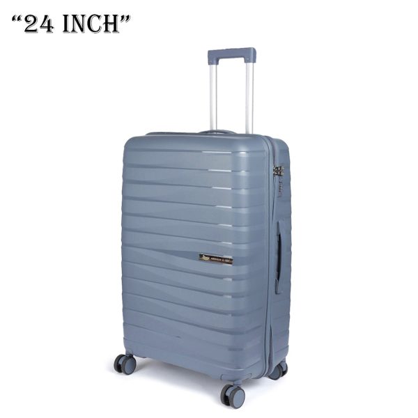 American Flyer Luggage Bag 24 Inch Check-in Luggage Trolly - Dark Gray Fashion