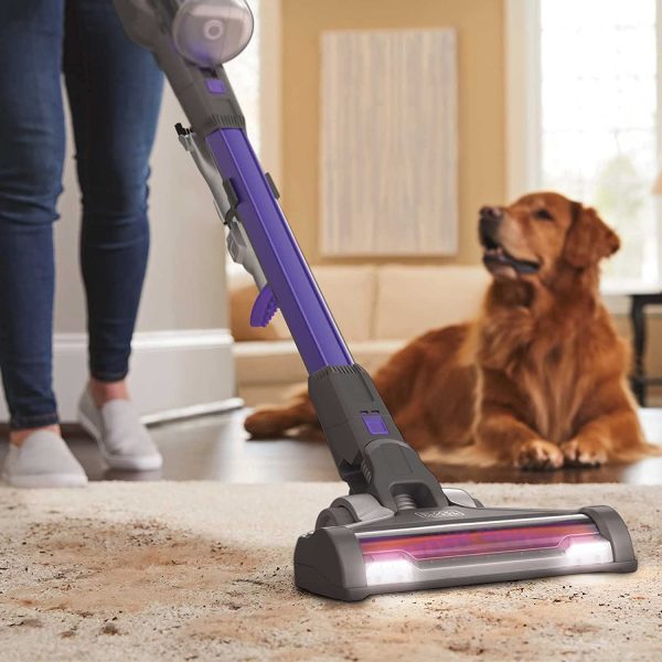 Black + Decker BHFEV182CP-GB Cordless Extension Stick Vacuum Cleaner, 18V 2Ah external battery 3 speeds and 58min Runtime Online