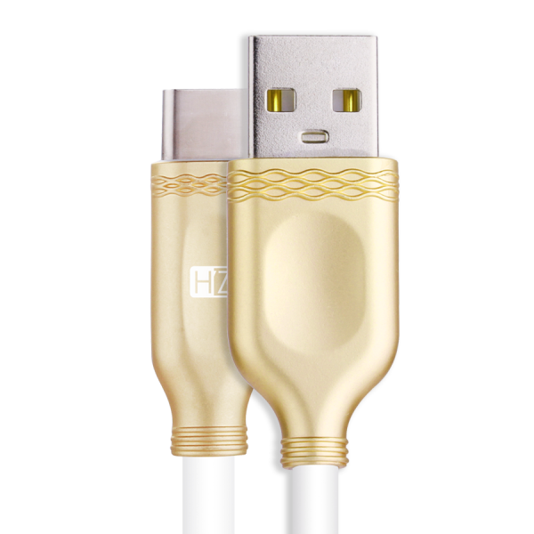 HEATZ Flexy Metallic Type C To USB Charging Cable - ZCT06 Online Hot Sale