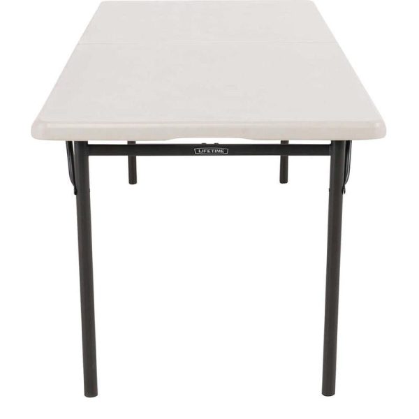 Lifetime Commercial Grade Lightweight Fold In Half Table, comfortably up to 8 seat - 183Cm, 6 ft. For Cheap