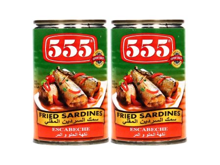 555 Fried Sardines Escabeche 155g × 2 Pcs (Offer) Cheap