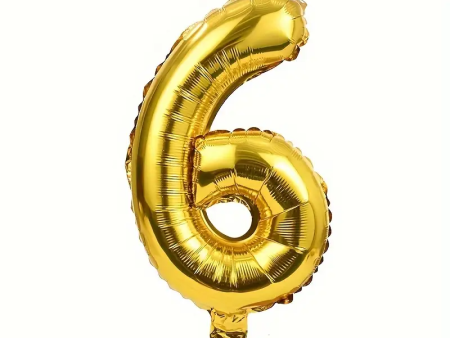 Birthday Decoration Foil Balloon Number 6 - 40Cm Cheap