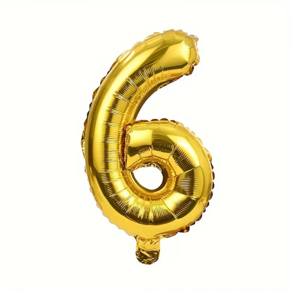 Birthday Decoration Foil Balloon Number 6 - 40Cm Cheap