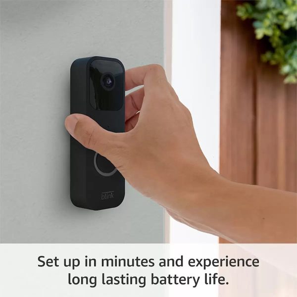 Blink Video Doorbell & Sync Module in Black + Blink Mini 2 Cam in Black Online Sale