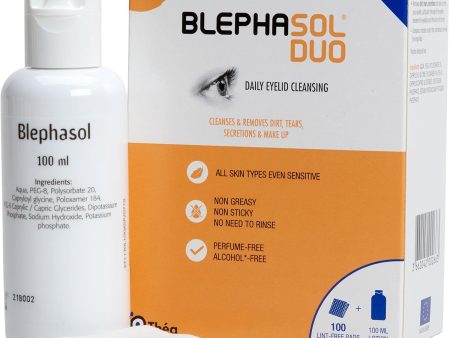 Blephasol Duo Pack Containing 100ml Lotion Plus 100 Pads For Discount