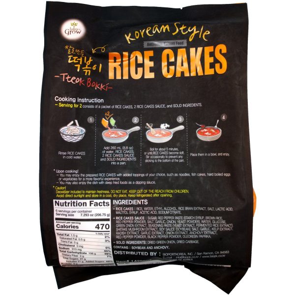 Balance Grow Authentic Korean Style Rice Cakes (Tteok Bokki) Sale