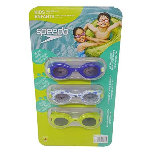 Speedo Kids Unisex Swim Goggles (3-Pack). For Sale