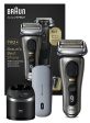 Braun Series 9 Pro+ 9575cc Wet & Dry shaver with 6-in-1 SmartCare center and PowerCase, Noble Metal Hot on Sale