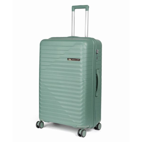 American Flyer Luggage Bag 28 Inch Check-in Luggage Trolly - Dark Green For Discount