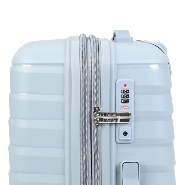 American Flyer Luggage Bag 24 Inch Check-in Luggage Trolly - Light Blue Discount