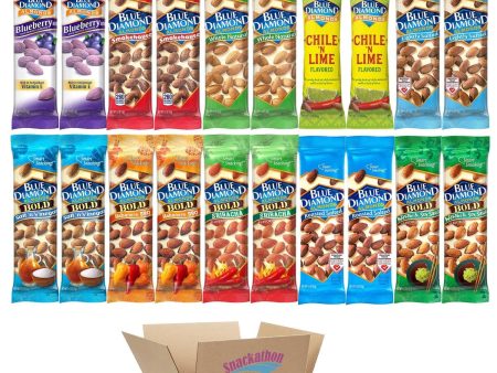 Almond Variety, 10 Flavors, 2 Bags each Flavor, 1.5 Ounce (Pack of 20) Cheap