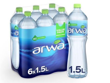 Arwa Drinking Water Low Sodium PH7 Balanced 6 x 1.5L For Discount