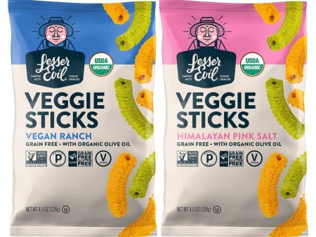 LesserEvil Organic Veggie Sticks For Cheap