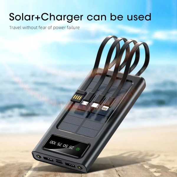 Portable Fast Charging Solar Power Bank 10000mAh - P108 For Discount