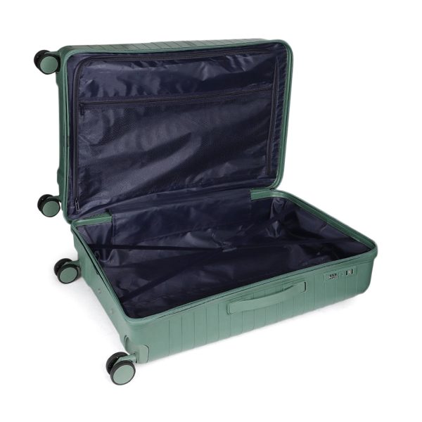 American Flyer Luggage Bag 24 Inch Check-in Luggage Trolly - Dark Green For Discount