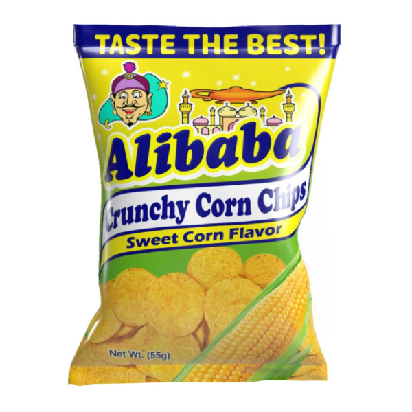 Alibaba Crunchy Corn Chips Sweet Corn Flavor - 55g Online