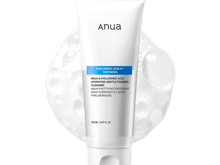 Anua 8 Hyaluronic Acid Hydrating Gentle Foaming Cleanser - 150ml Discount