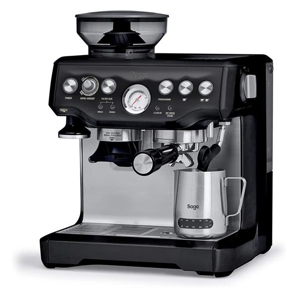 Sage The Barista Express With Temp Milk Jug - Black Sesame Espresso Coffee Machine | SES875BKS2GUK1 Online Sale