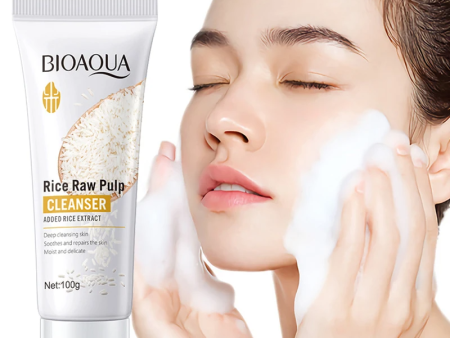 BIOAQUA Rice Raw Pulp Facial Cleanser - 100g on Sale