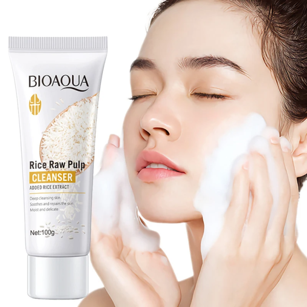 BIOAQUA Rice Raw Pulp Facial Cleanser - 100g on Sale