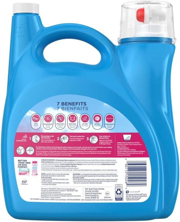 Downy Fabric Softener Liquid  2 in 1 (4.35L, April Fresh Soft Doux) Hot on Sale