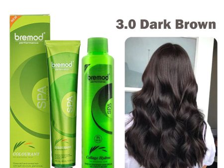 Bremod Performance 3.0 Dark Brown Hair Color With Oxidizer - 100ml+100g Sale