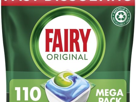 Fairy All-In-1 Dishwasher Tablets Bulk, Fairy Dishwasher Tablets, 110 Tablets, Original, Effective Even On Dried-On Grease Online now