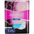 Always Breathable Soft Maxi Thick Night Sanitary Pads With Wings - 7 Pcs (3+1) Online now