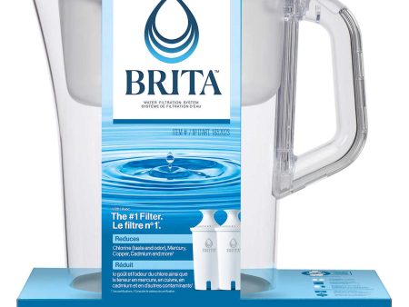 Brita Champlain 2.4 L (10-cup) Pitcher with 2 Filters Online Sale